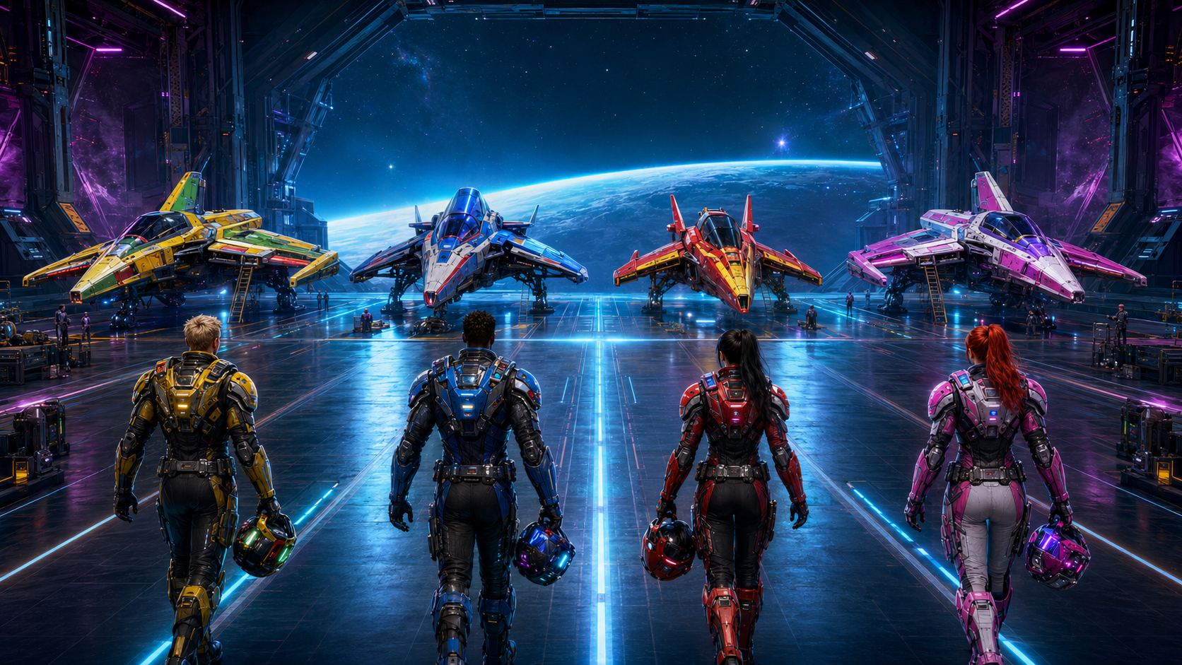 SRAY ships attack the alien Hive